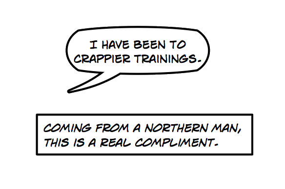 Actual training feedback