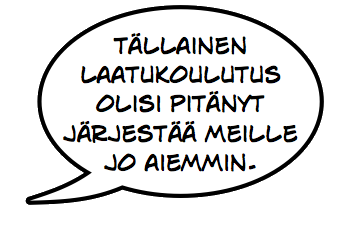 Todellista koulutuspalautetta